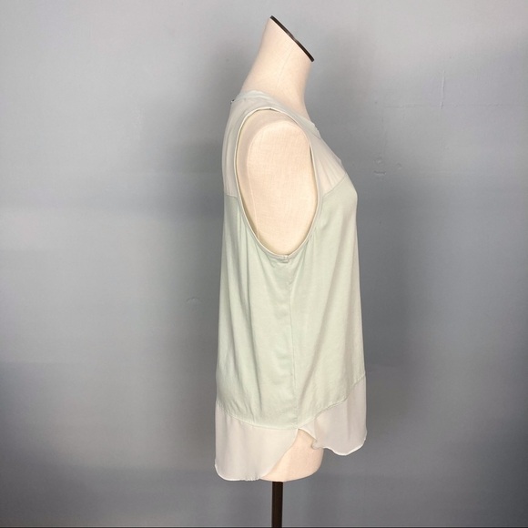 𝅺vince Camuto Soft Breeze Green Sleeveless Top - Picture 4 of 16